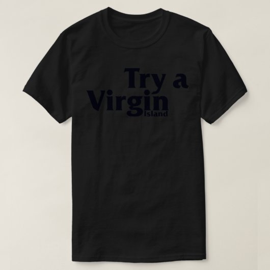Probeer een Virgin Island  Retro Travel T-shirt (Design voorkant)