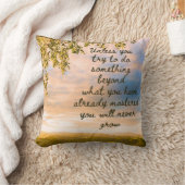 Probeer eens een nieuwe Motivatie quote Kussen (Deken)