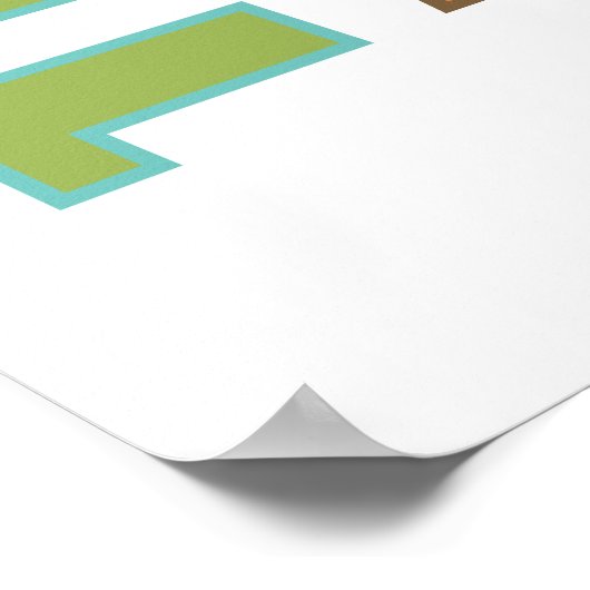 Probeer hard Alles voltooien Poster (Hoek)