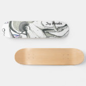 Probeer Harder/Space Octopus SkateBoard (Horizontaal)