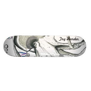 Probeer Harder/Space Octopus SkateBoard
