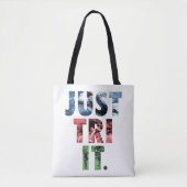 Probeer het gewoon tote bag (Voorkant)