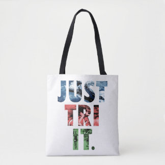 Probeer het gewoon tote bag