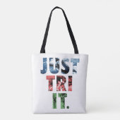 Probeer het gewoon tote bag (Achterkant)