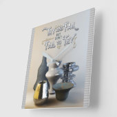 Probeer het maar niet, maar probeer niet stijlvol  vierkante klok (Hoek)