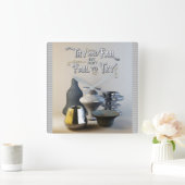 Probeer het maar niet, maar probeer niet stijlvol  vierkante klok (Huis)