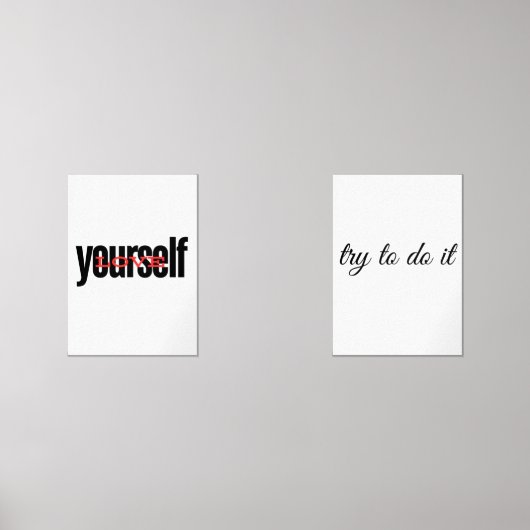 Probeer het muurkunst sets (Voorkant)