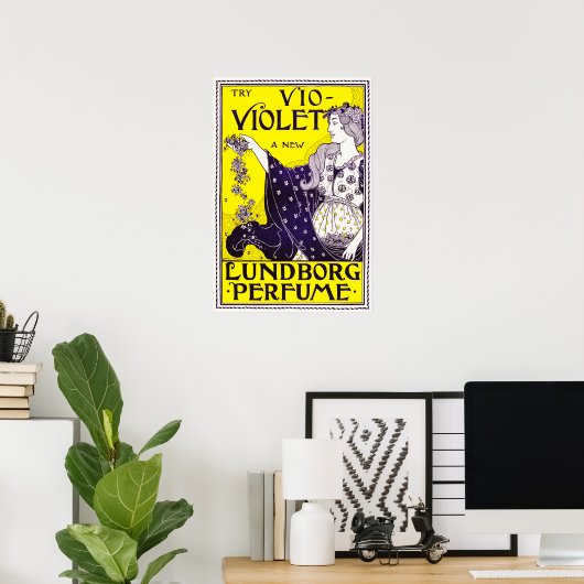 Probeer het nieuwe VIOLET Lundborg-parfum van Loui Poster (Thuiskantoor)