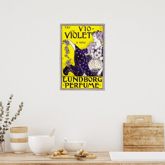 Probeer het nieuwe VIOLET Lundborg-parfum van Loui Poster (Keuken)