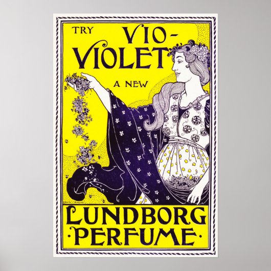 Probeer het nieuwe VIOLET Lundborg-parfum van Loui Poster (Voorkant)