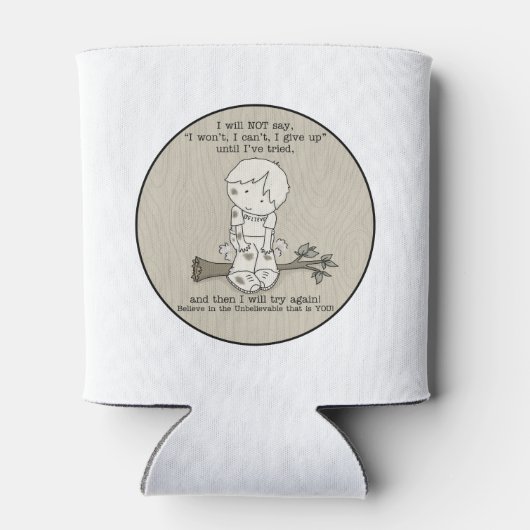 Probeer het opnieuw blikjeskoeler (Achterkant)