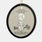 Probeer het opnieuw keramisch ornament (Links)