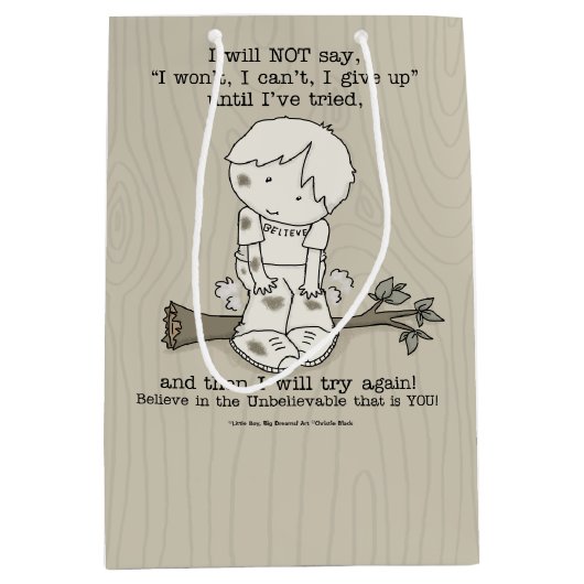 Probeer het opnieuw medium cadeauzakje (Voorkant)