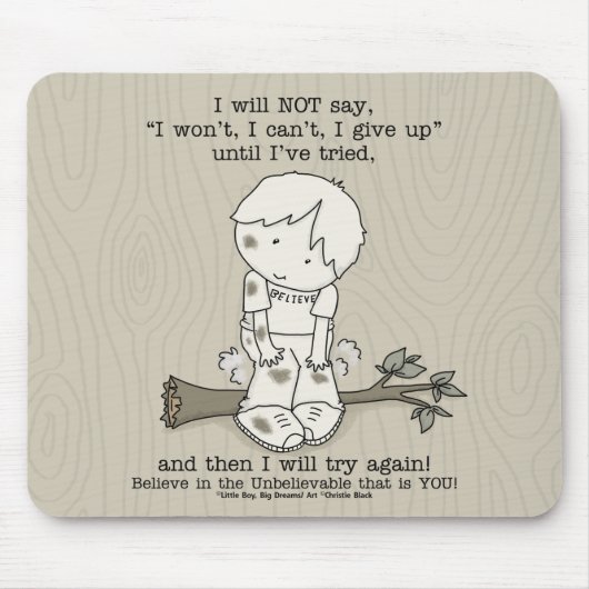 Probeer het opnieuw muismat (Voorkant)