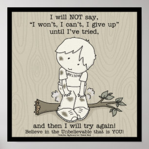 Probeer het opnieuw poster