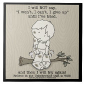 Probeer het opnieuw tegeltje (Voorkant)