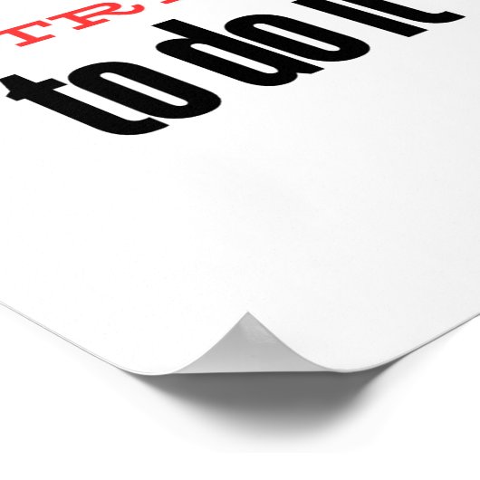 Probeer het poster (Hoek)