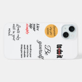 probeer het te doen iPhone hoesje (Achterkant horizontaal)