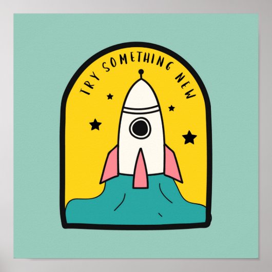 Probeer iets nieuws poster (Voorkant)