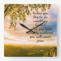 Probeer iets nieuws wandklok