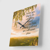 Probeer iets nieuws wandklok (Hoek)