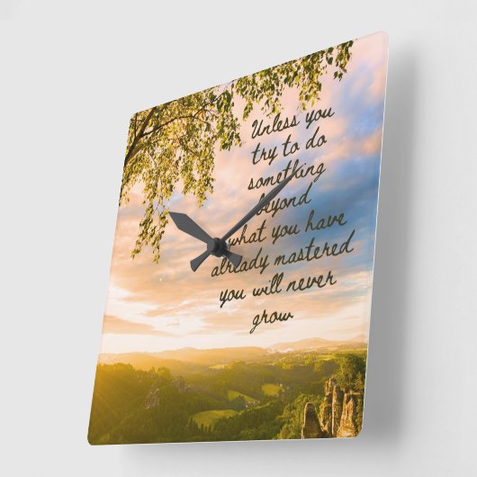 Probeer iets nieuws wandklok (Hoek)