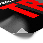 Probeer Inspirerend offerte succes zwart wit Poster (Hoek)