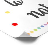 Probeer je beste regenboogklaslokaal-Poster Poster (Hoek)