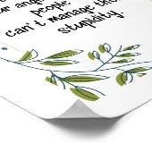 Probeer je boosheid te beheersen - Motivatie Poste Poster (Hoek)