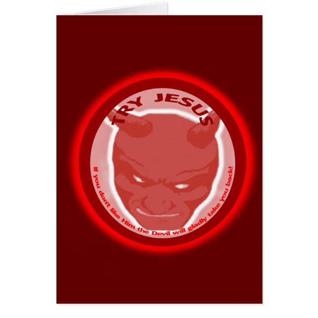 Probeer Jezus. Als je hem niet leuk vindt... (Voorkant)