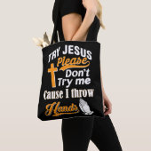 Probeer Jezus alsjeblieft niet als je groot bent. Tote Bag (Dichtbij)
