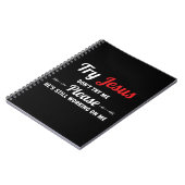 Probeer Jezus alsjeblieft niet met me te praten. Notitieboek (Linkerzijde)