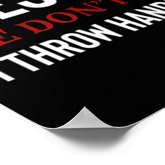 Probeer Jezus alsjeblieft niet om me T-ShirtFunny  Poster (Hoek)