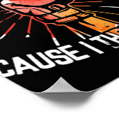 Probeer Jezus niet omdat ik handen gooi - Gift T-S Poster (Hoek)