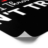 Probeer Jezus niet, probeer me niet T-ShirtAls je  Poster (Hoek)