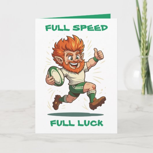 Probeer Line St Patricks Match Day Charge Kaart (Voorkant)