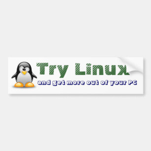 Probeer Linux Bumpersticker