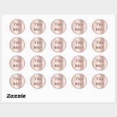 Probeer me Blush Roos Roze tester Sample Container Ronde Sticker (Vel)