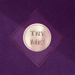 Probeer me Blush Roos Vroeg de Container van de St Ronde Sticker