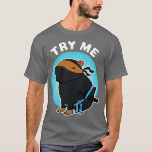 Probeer me Capybara Ninja kostuum T-shirt