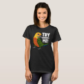 Probeer me eens met een mes in Jenday Conure. T-shirt (Voorkant volledig)