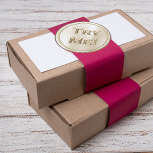 Probeer me Ivory Gold Grey voor de container van d Ronde Sticker
