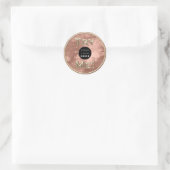 Probeer me Logo Gold Tester Sample Container Roos Ronde Sticker (Tas)