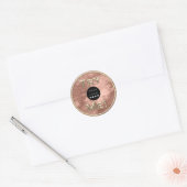 Probeer me Logo Gold Tester Sample Container Roos Ronde Sticker (Envelop)