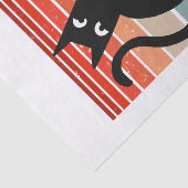 Probeer me niet, Moody Cat met mes Invitation Tissuepapier (Detail)