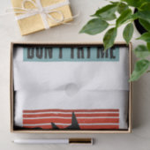 Probeer me niet, Moody Cat met mes Invitation Tissuepapier (Geschenk)