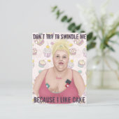 Probeer me niet op te winden briefkaart (Staand voorkant)
