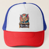 Probeer me Tshirt Trucker Pet (Voorkant)