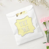 "Probeer me" Wonderland Tea Party Pastel Yellow Bedankzakje (Gezegeld)