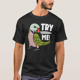 Probeer Mij Papegaai Met Mes Ik Snavel Parkiet T-shirt